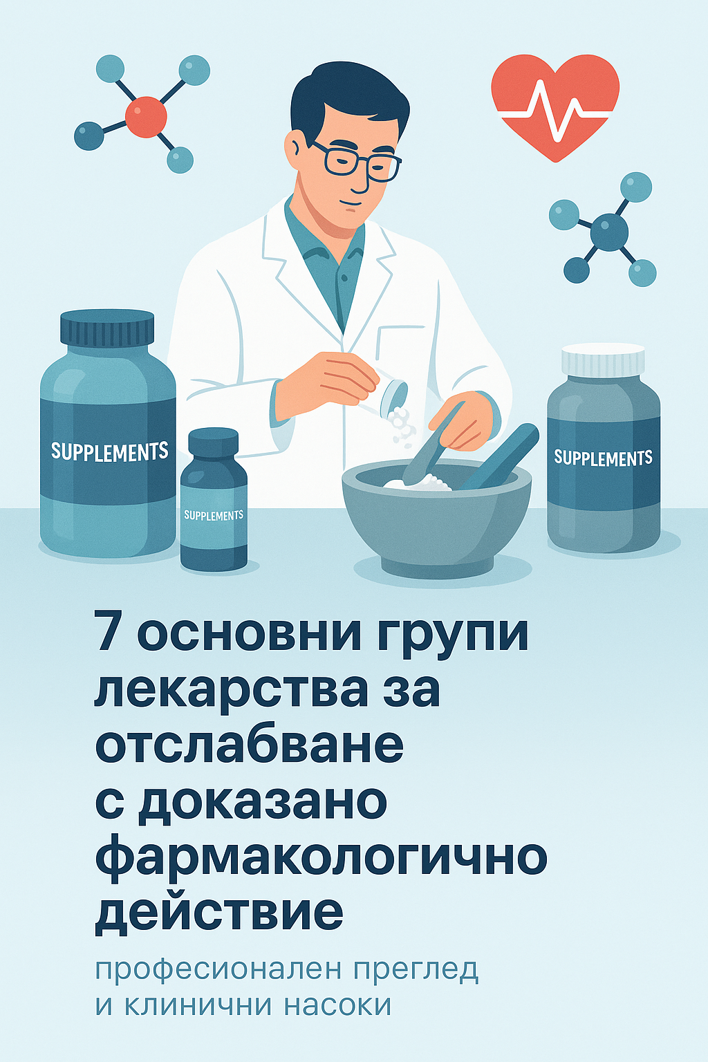 7 основни групи лекарства за отслабване с доказано фармакологично действие